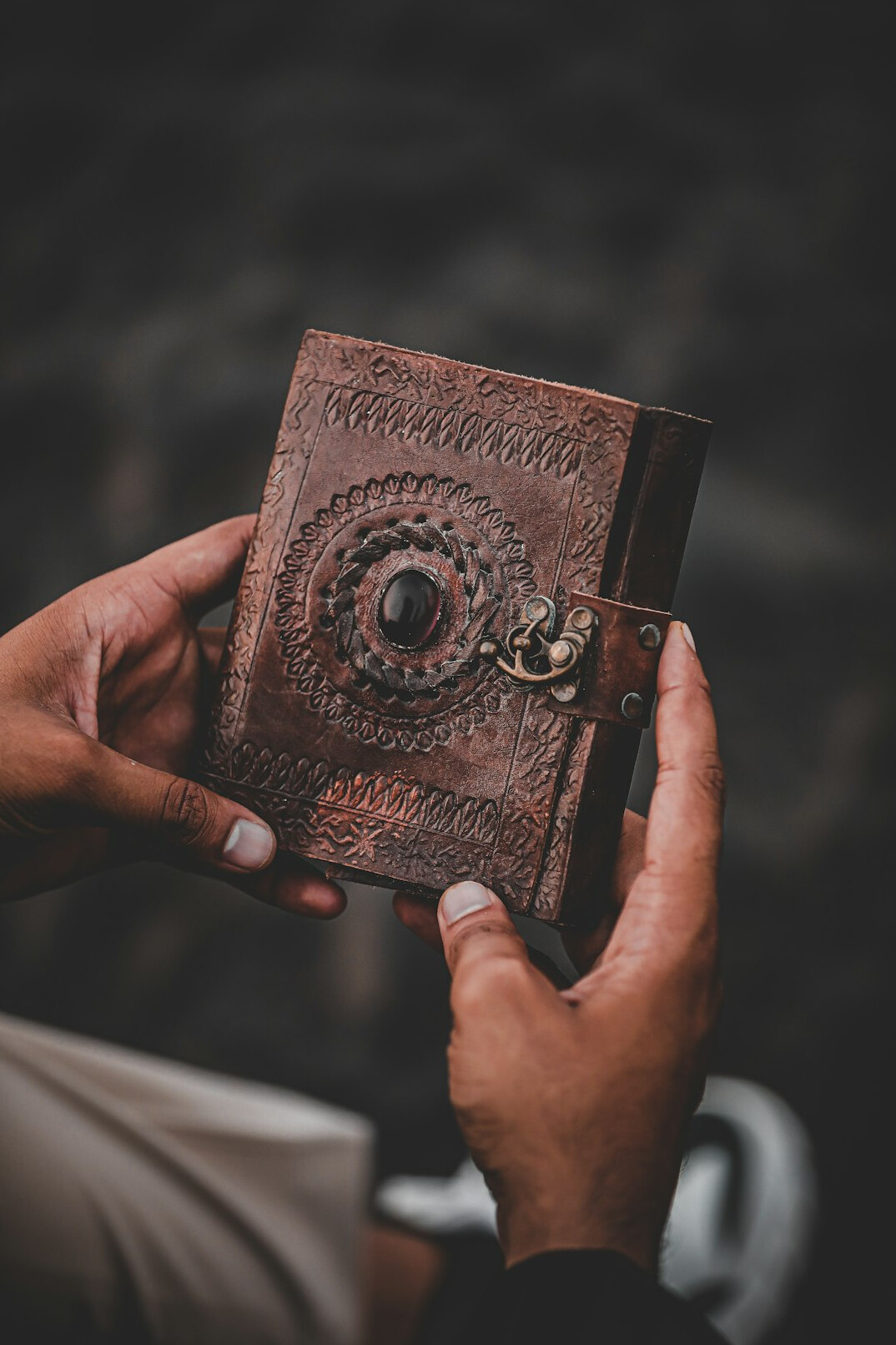 mysterious old diary book